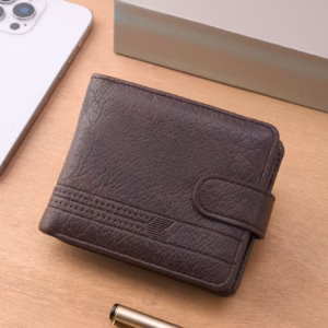 Man Slim Card Horders Quality Short Multi-card Coin Pocket Leather Purse