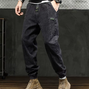 Men Outdoor Workwear Style Stretch Cuffed Tapered Comfortable Versatile Casual Pants