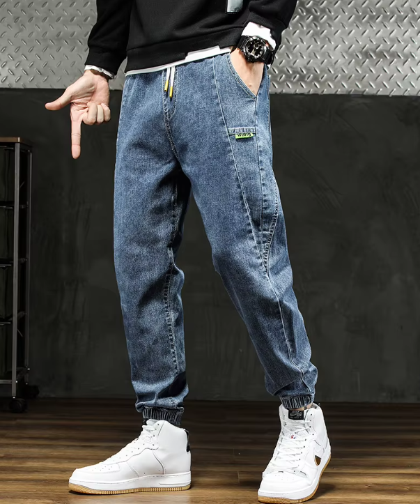 Men Outdoor Workwear Style Stretch Cuffed Tapered Comfortable Versatile Casual Pants - Image 5