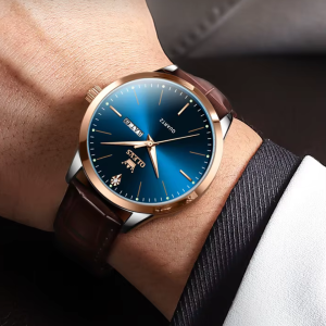 Men Quartz Watch Dual Calendar Luminous Classic Business Watch