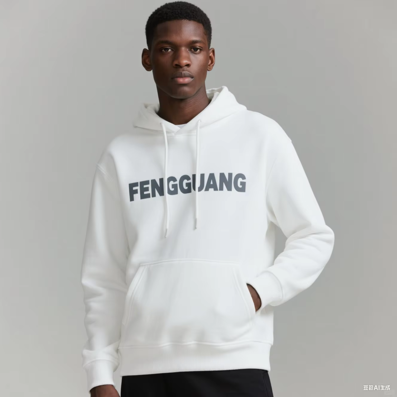Men's Casual Street Fashion Printed Hooded Sweatshirt - Image 2