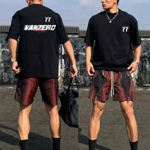 Men's Cotton Short Sleeves Tee Gym Loose Breathable T-shirt