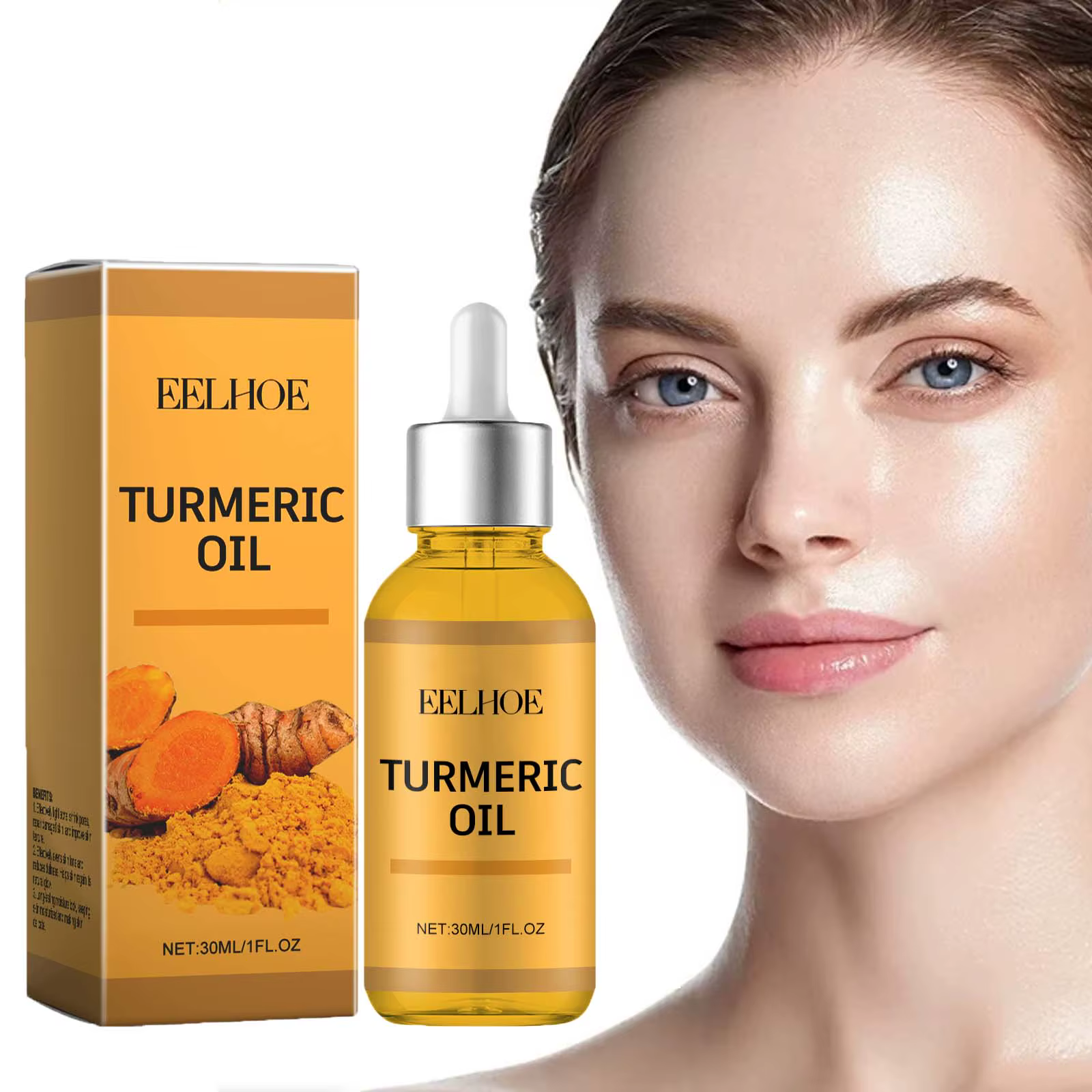 Moisturizing And Skin Repair Smooth Deep Moisturizing Lightening Face Turmeric Facial Oil