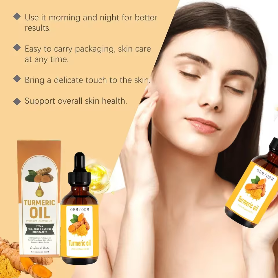 Anti Aging Facial Reduces Hyperpigmentation Dark Spots Corrector for Face And Body 1PC Turmeric Oil