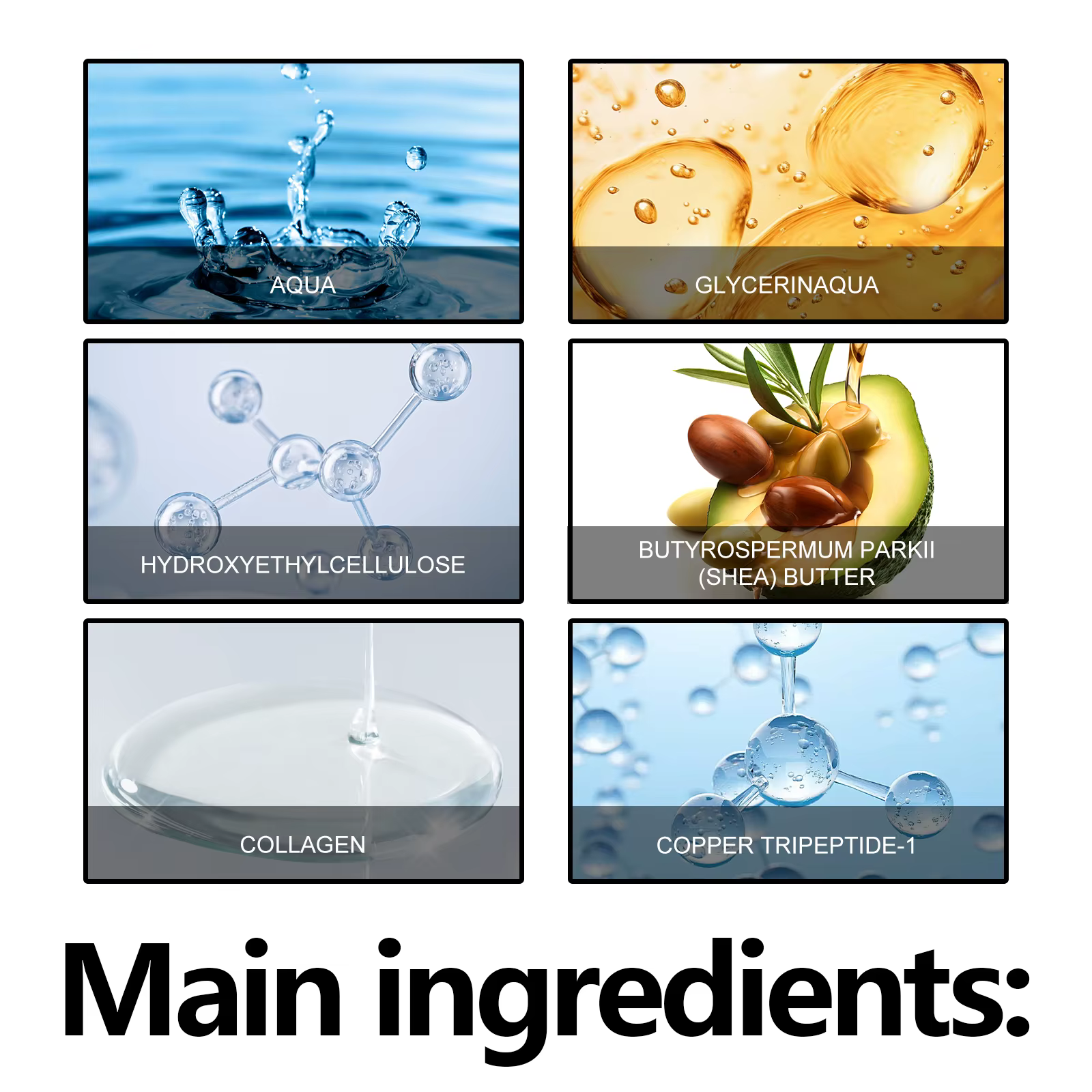 Firming Face Skin Increase Elasticity Moisturizing Elasticity Anti Wrinkle 4 Piece Facial Serum - Image 2