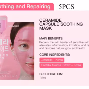 Moisturizing Hydrating Brightening Hyaluronic Acid Ceramide Glutathione Capsules Face Mask