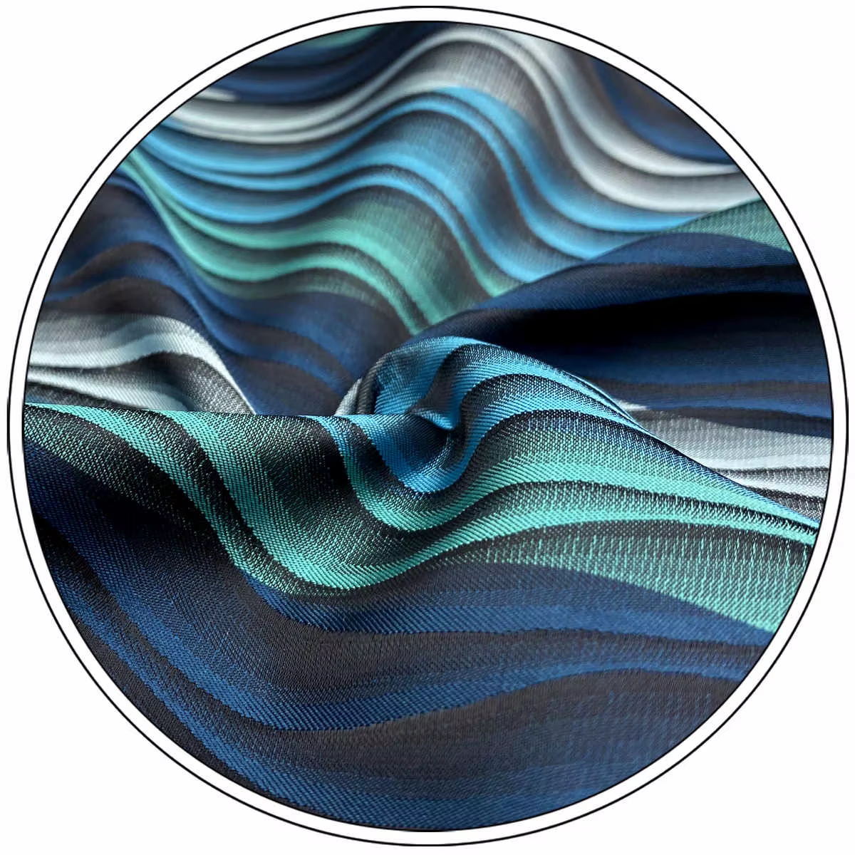 Multicolor Ripple Geometric Classic Extra Long Mens Ties Set - Image 7