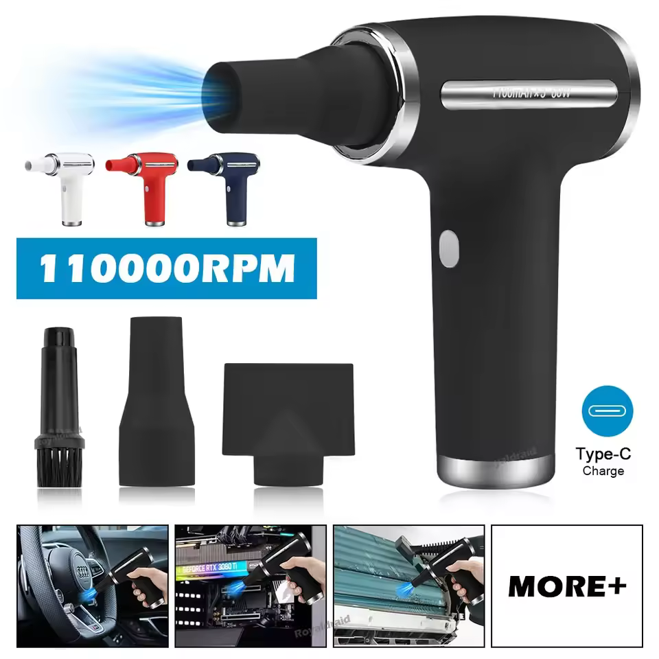 Multifunction Air Duster Portable Wireless Handheld Powerful Cleaner Outdoor Sports High Speed Blow Dryer - Image 3