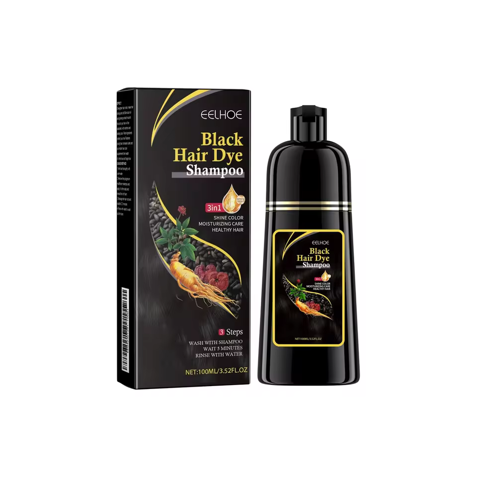 Natural Herbal Deep Nourishing Change Hair Color Dye Shampoo 3 in 1 - Image 2