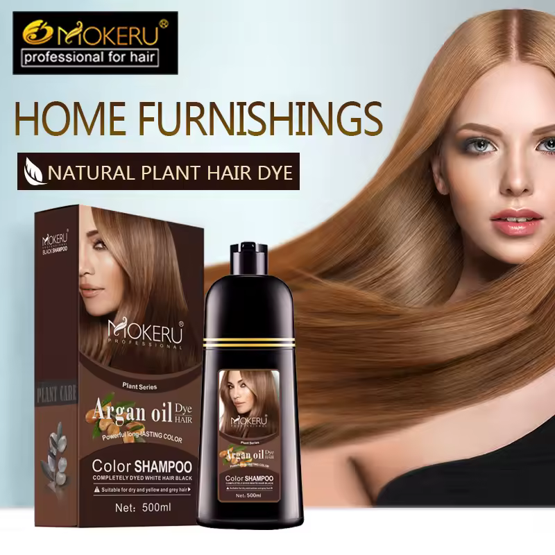Natural Organic Brown Hair Color Permanent Hair Coloring Shampoo - Image 2