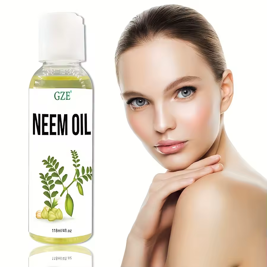 Neem Oil For Hair Growth Undiluted Cold-Pressed Uses for Skin And Nails