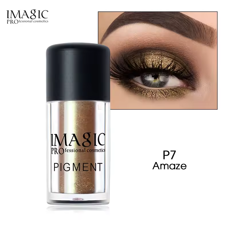 New Arrival Glitter Metallic Loose Powder Waterproof Shimmer Pigments Colors Eye Shadow - Image 3