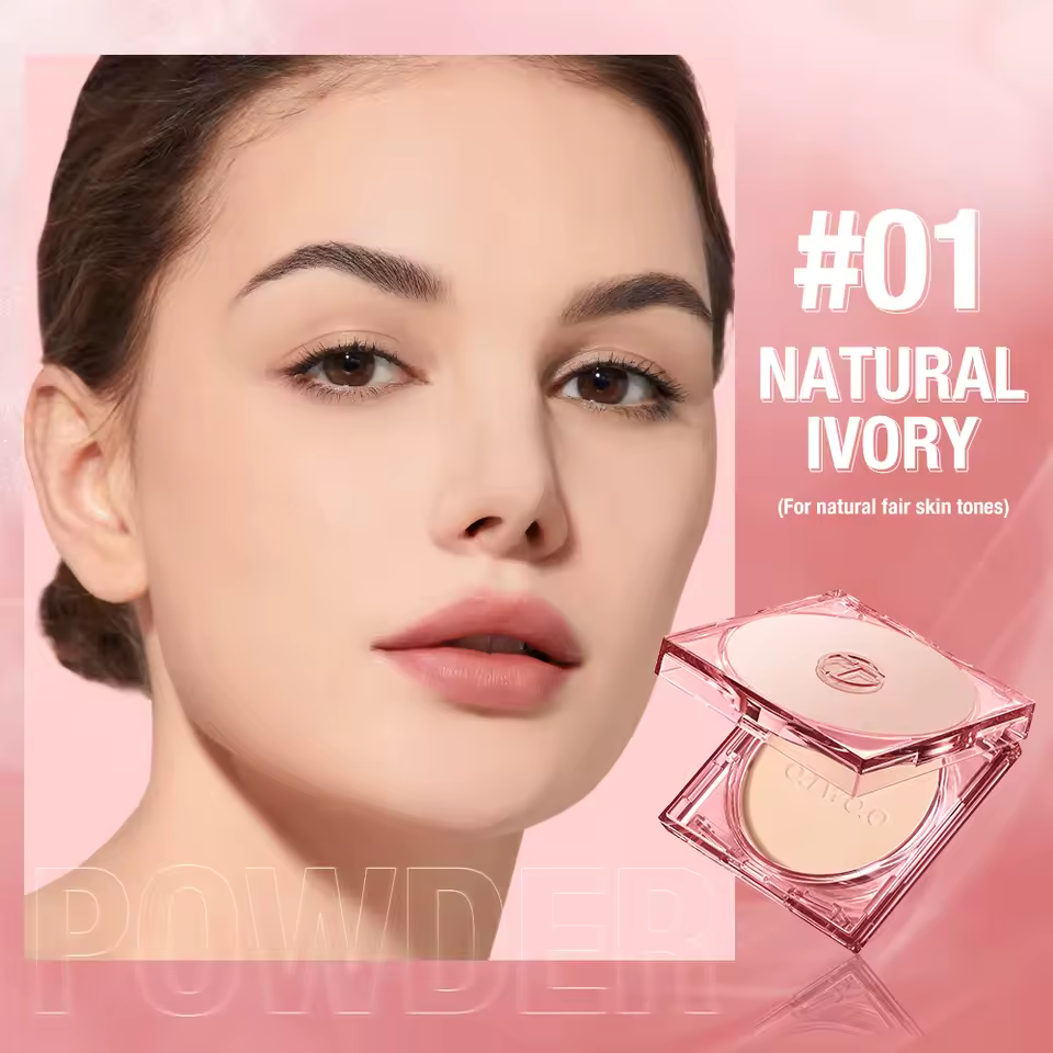Oil-control 24 Hours Long Lasting Waterproof Matte Face Makeup Cosmetic Setting Compact Powder - Image 2