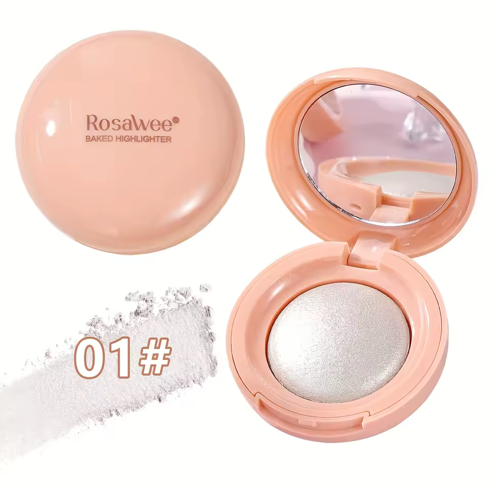 Pearl Shimmer Natural Glow Finish High Glossy Face Illuminator Face Highlighter Palette