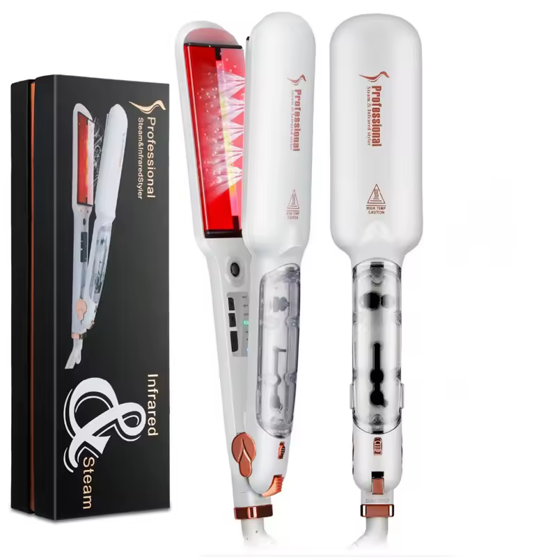 Professional Infrared Care Ceramic Coated 2 Inch Wide Plates Steam Hair Straightener - Image 3
