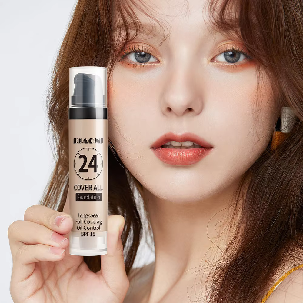 Professional Makeup 9-Color Waterproof Moisturizing Liquid Fully Covering Concealer 24H Furable Liquid Foundation
