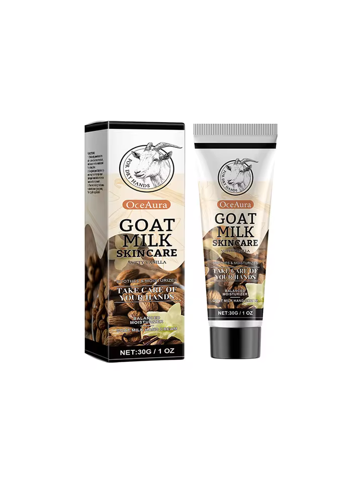 Caramel and Pumpkin Spices Walnut Vanilla Aroma Goat Milk Skincare Hand Cream