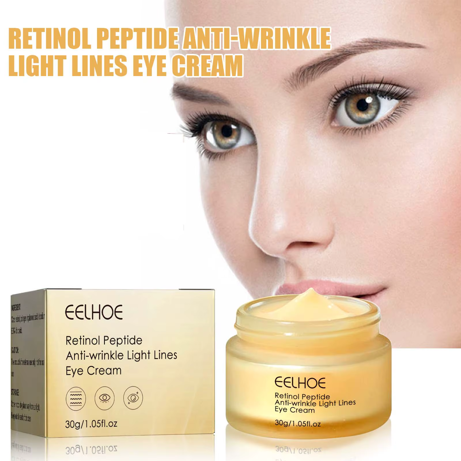 Reduce Dark Circles Eye Bag Remover Improve Puffiness Fade Eyes Fine Lines Brighten Eye Cream