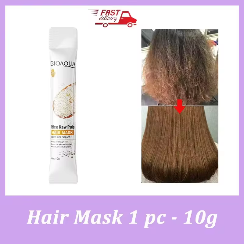 Rice Magical Keratin Hair Mask Damaged Frizzy Hairs
