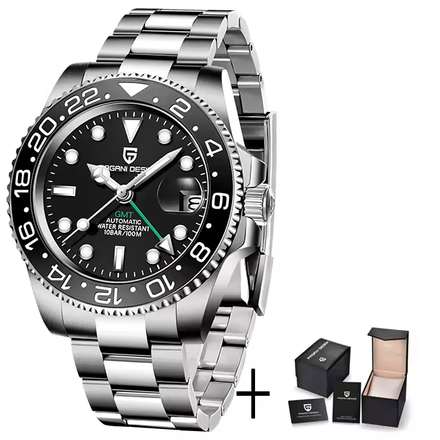 Casual Sapphire Automatic Mechanical Watch 40MM V3 Version GMT Waterproof Watch - Image 7