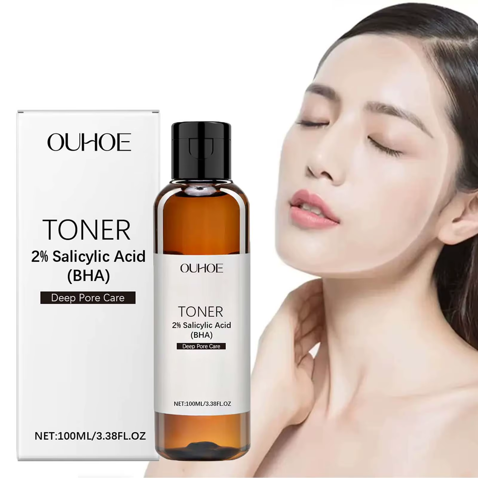 Salicylic Acid Toner for Acne Removing Control Oil Shrink Pores Remove Face Serum