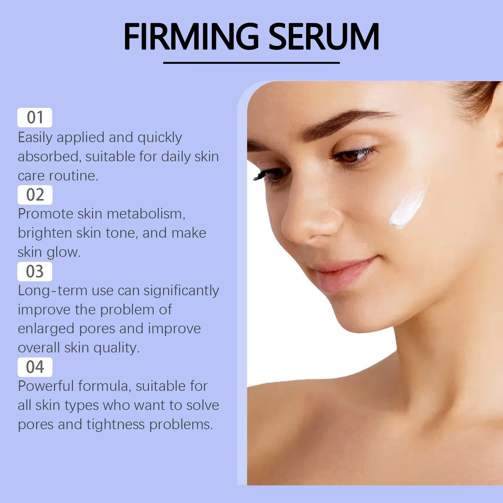 Shrink Pores Lifting Firming Lactic Acid Smooth Lighten Salicylic Acid 2 Piece Facial Lotion - Image 2