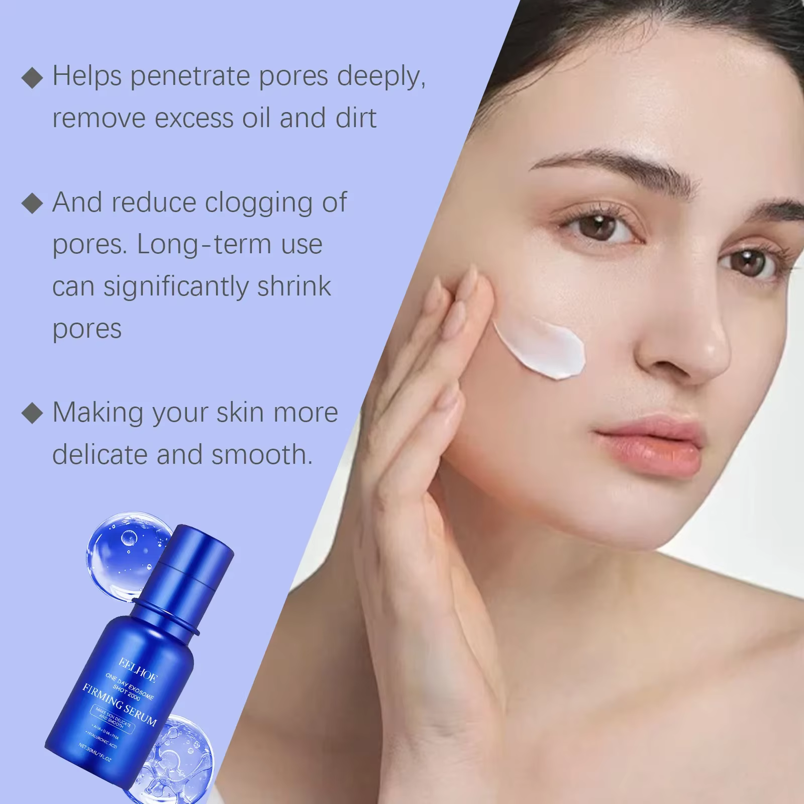 Shrink Pores Lifting Firming Lactic Acid Smooth Lighten Salicylic Acid 2 Piece Facial Lotion - Image 3