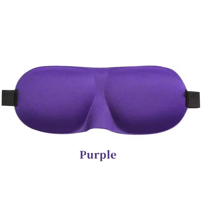 Sleeping 3D Contoured Cup Blindfold Concave Molded Block Out Light With Eyepatch Eye Mask - Image 6