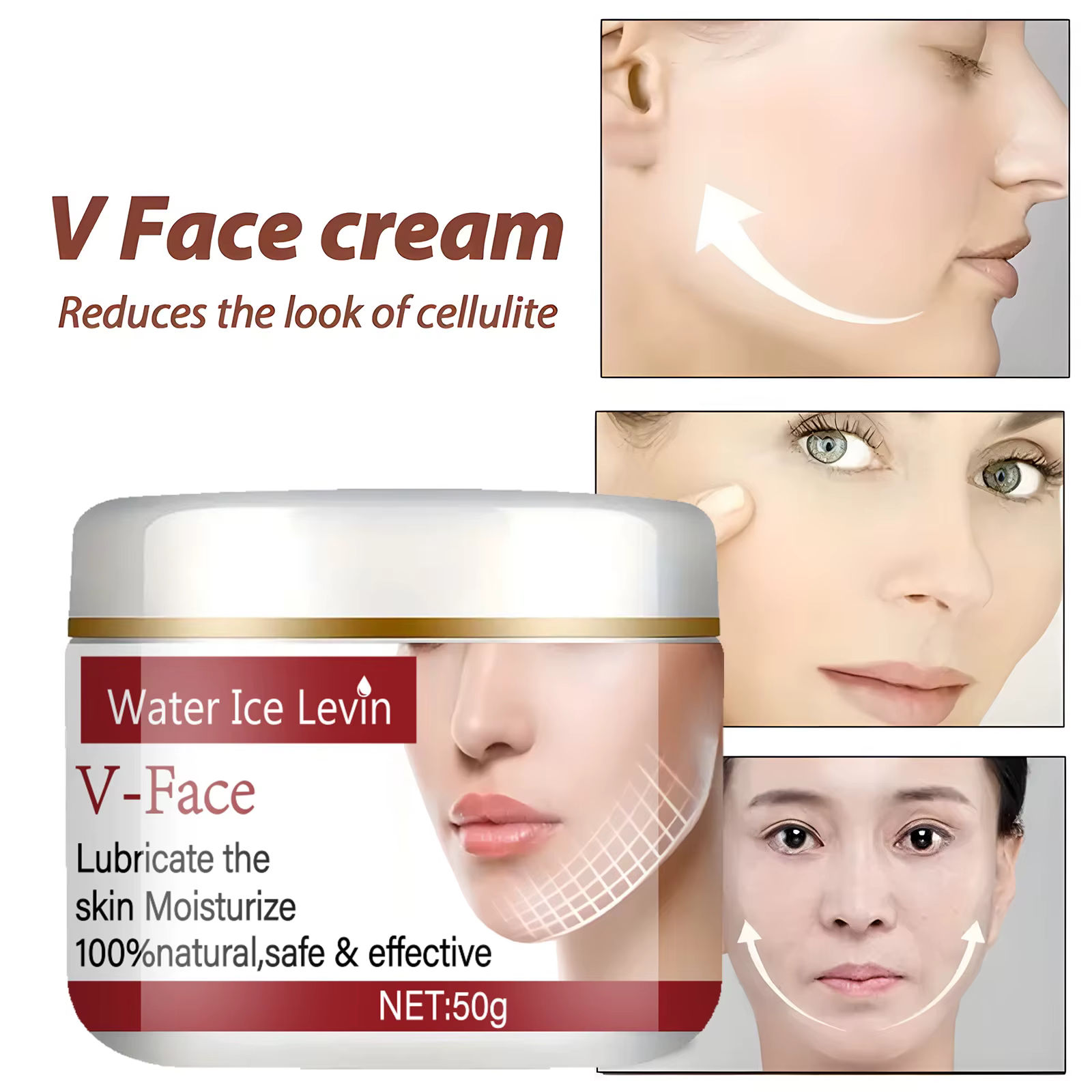 Sodium Hyaluronate Lactic Acid Bacteria Fermentation Light Moisturizing Natural V Face Lifting Cream - Image 4