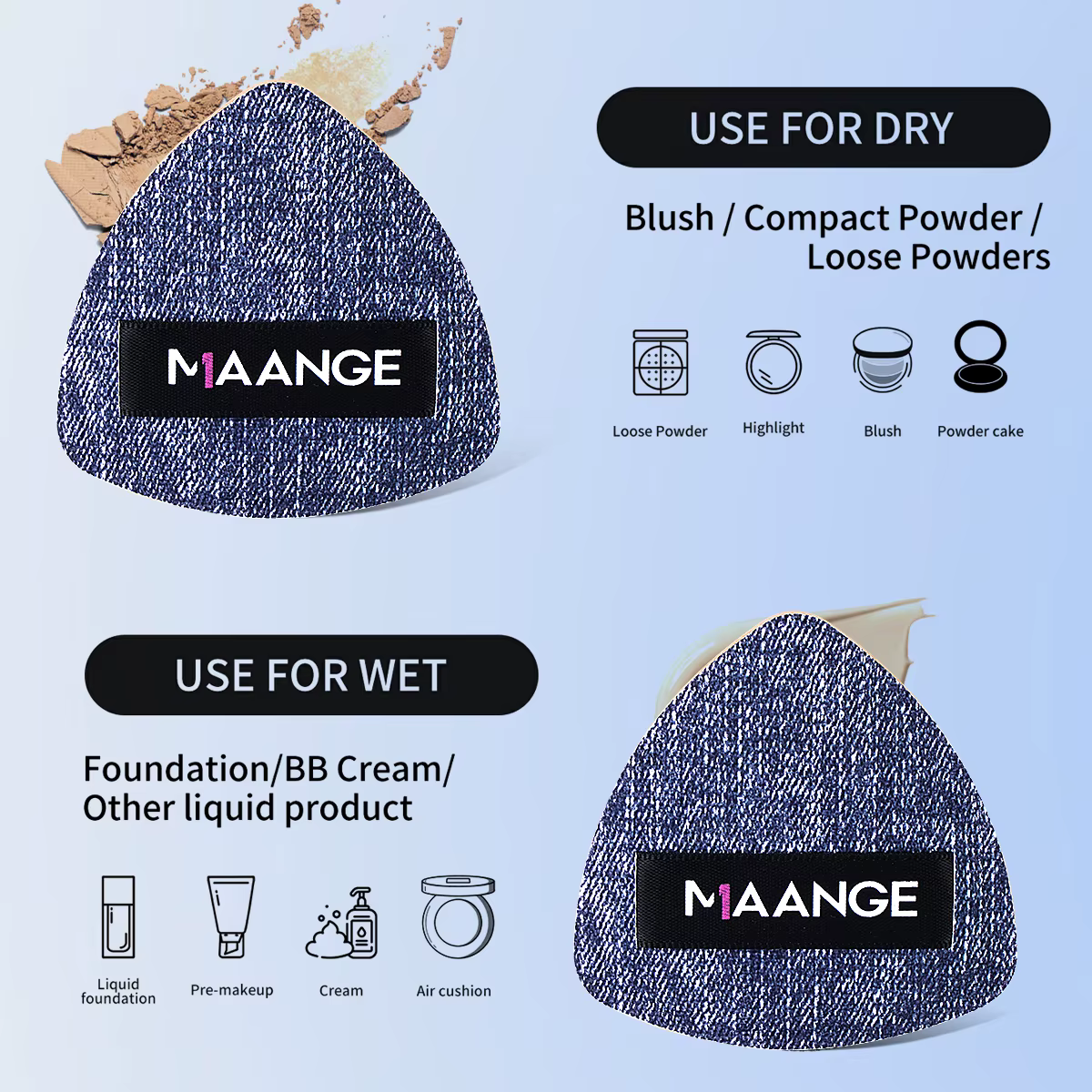 Soft Air Sponge Stocking for Foundation Concealer Liquid Cream Powder Seamless Flawless Makeup - Image 5