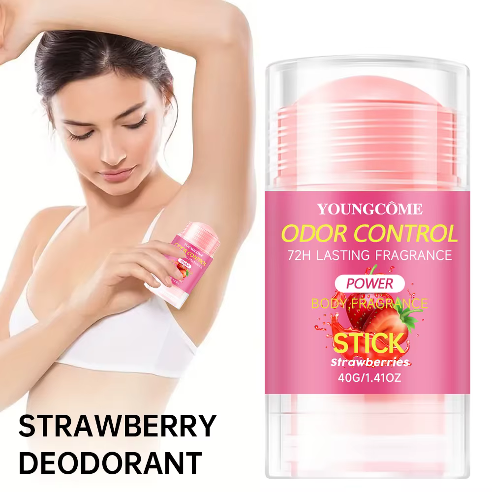 Strawberry Deodorant set-72H Freshness Aluminum-Free Sweet Scent Safe for Sensitive Skin - Image 2
