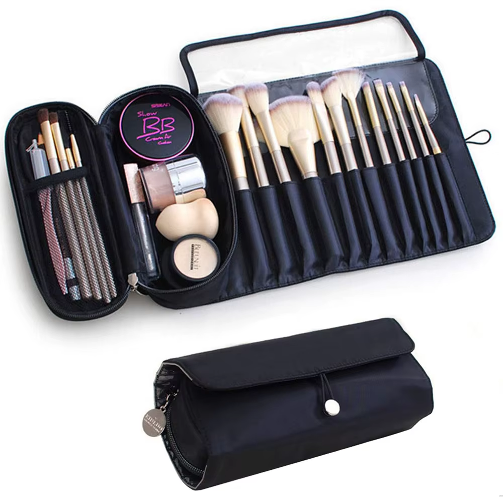 Travel Makeup Brush Case Makeup Brush Holder Organizer Cosmetic Bag