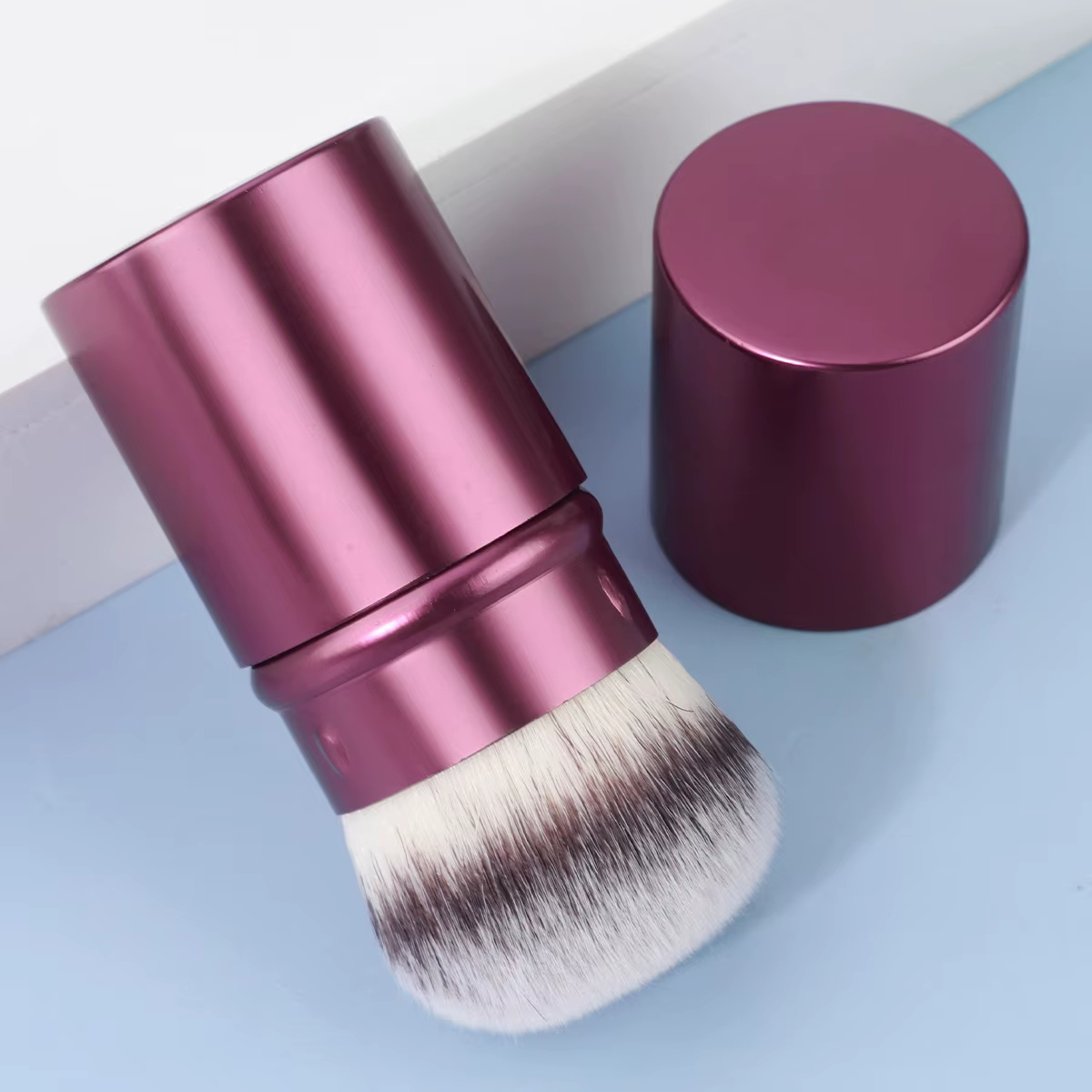 Travel Portable Multifunctional Makeup Brush For Liquid, Cream And Flawless Powder Cosmetics - Image 3
