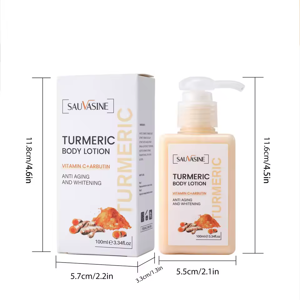 Turmeric 100ML Skin Brightening Even Skin Tone Bleaching Moisturizing Body Lotion