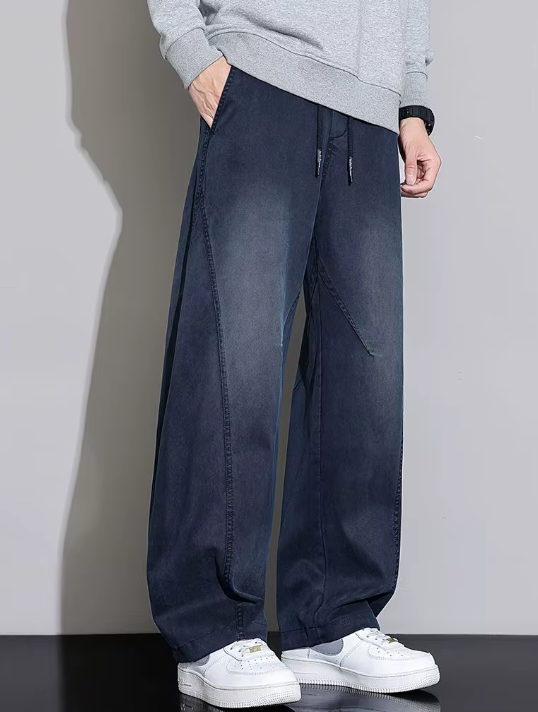 Vintage Multi-Pocket Elastic Waist Trousers Casual Sweatpants - Image 10