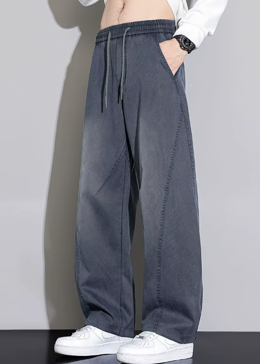 Vintage Multi-Pocket Elastic Waist Trousers Casual Sweatpants - Image 5