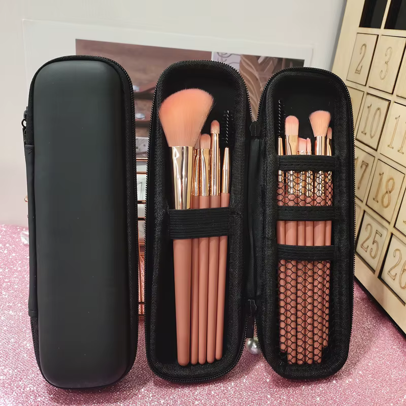 Waterproof Double Zipper Makeup Brushes Case Portable Travel Brush Holder Makeup Case Cosmetic Bag - Image 3