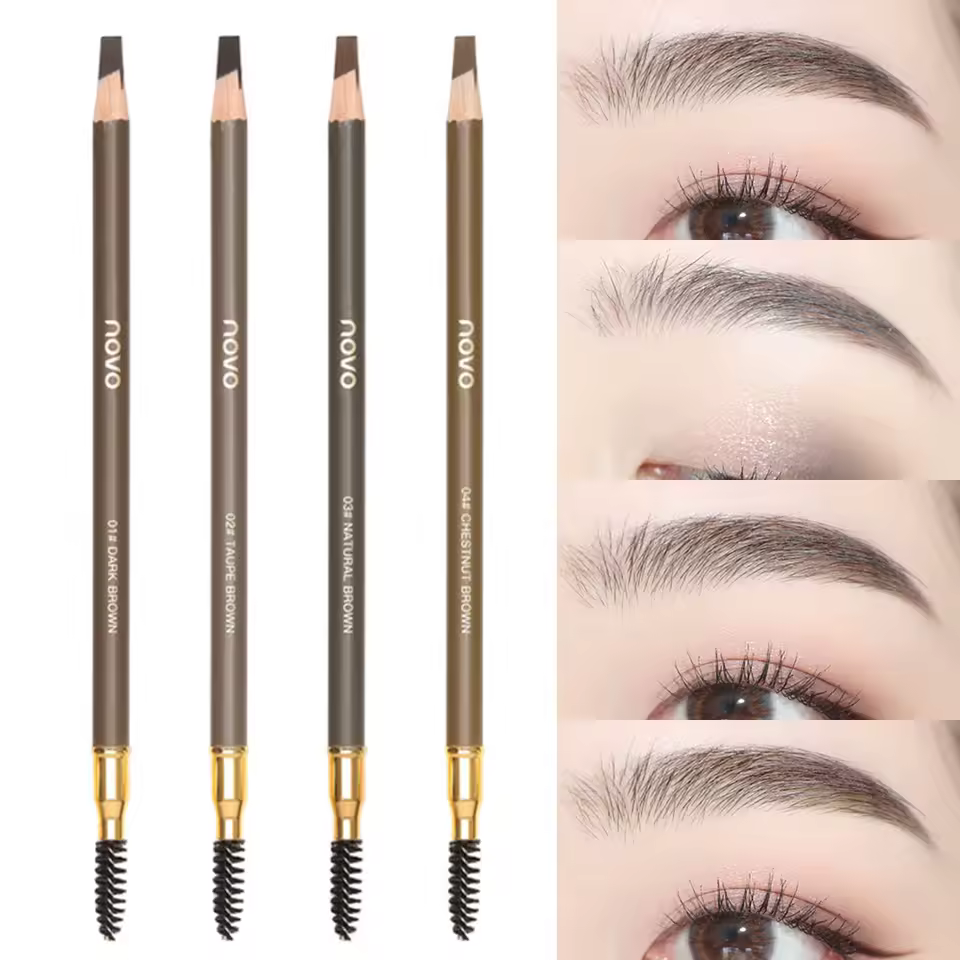 Waterproof Eyebrow Pencil Professional Makeup Eye Brow Pen Enhancers - Image 3