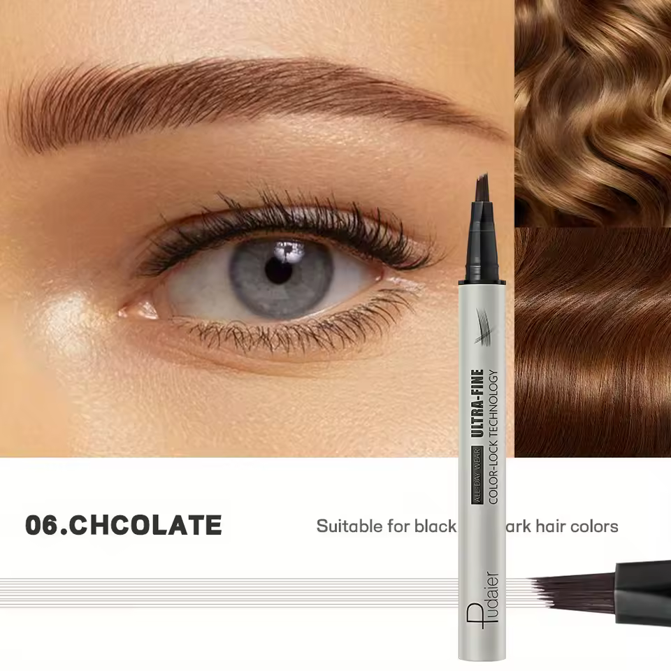 Waterproof Eyebrow Pencil - Quick Shape, Lasting Makeup, Eyebrow Setting - Image 9