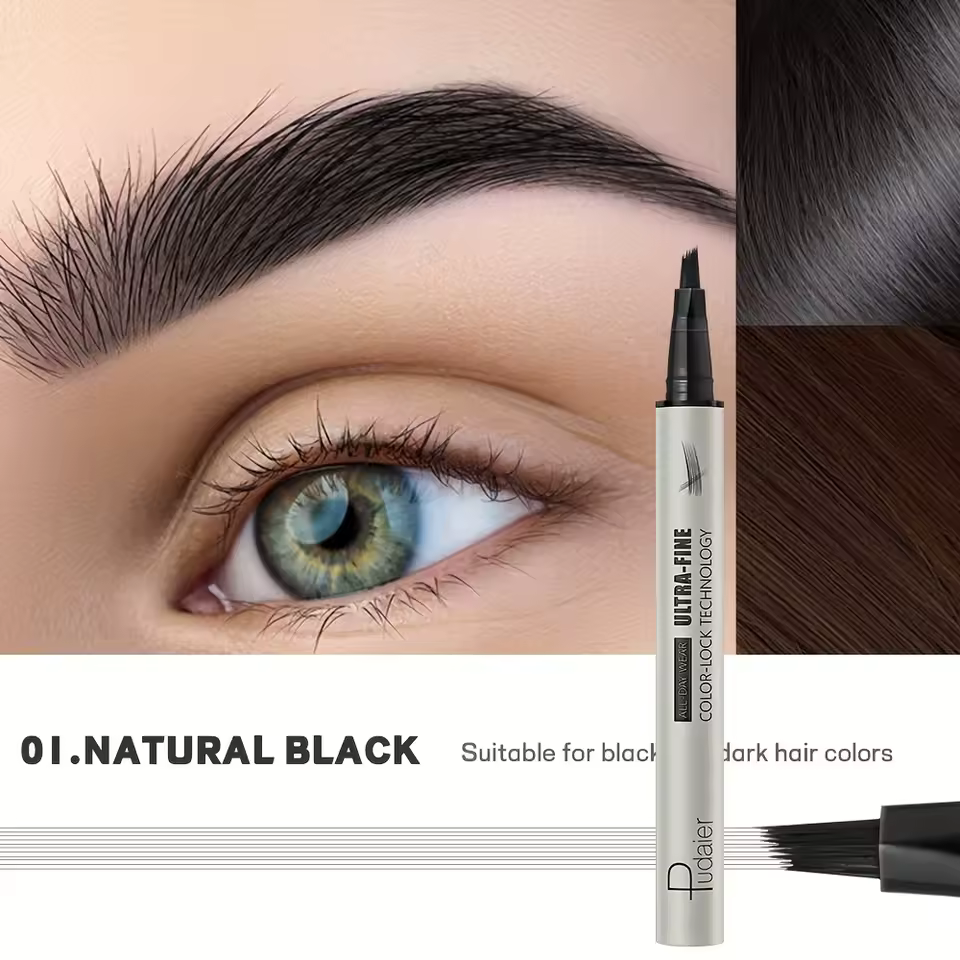 Waterproof Eyebrow Pencil - Quick Shape, Lasting Makeup, Eyebrow Setting - Image 7