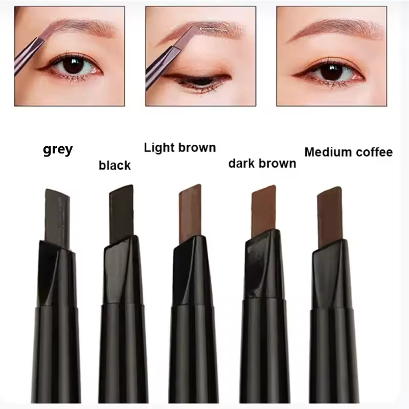 Waterproof Eyebrow Tattoo brush 2 in 1 Eyebrow pencil professional Cosmetics
