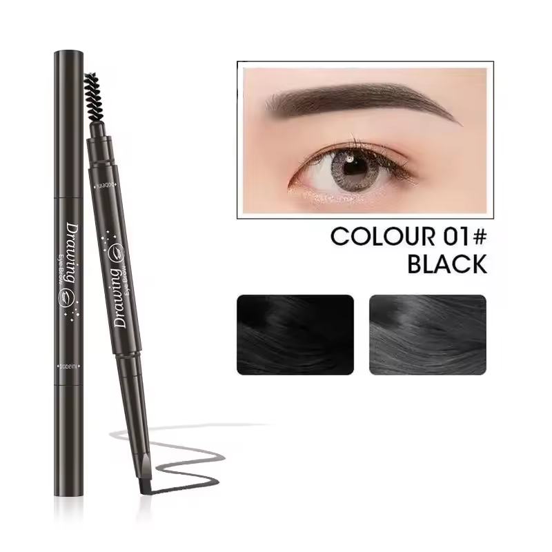 Waterproof Eyebrow Tattoo brush 2 in 1 Eyebrow pencil professional Cosmetics - Image 8