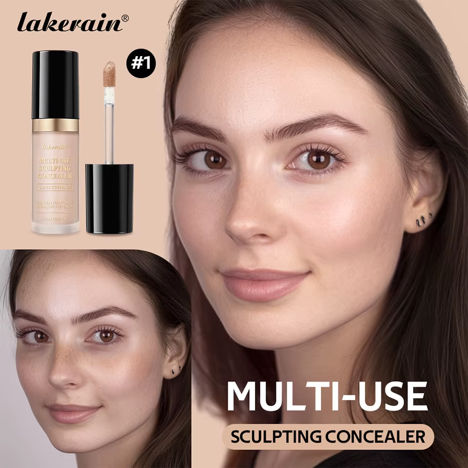 Waterproof Liquid Concealer Matte High Coverage Oil Control Cover Acne Dark Circles Foundation