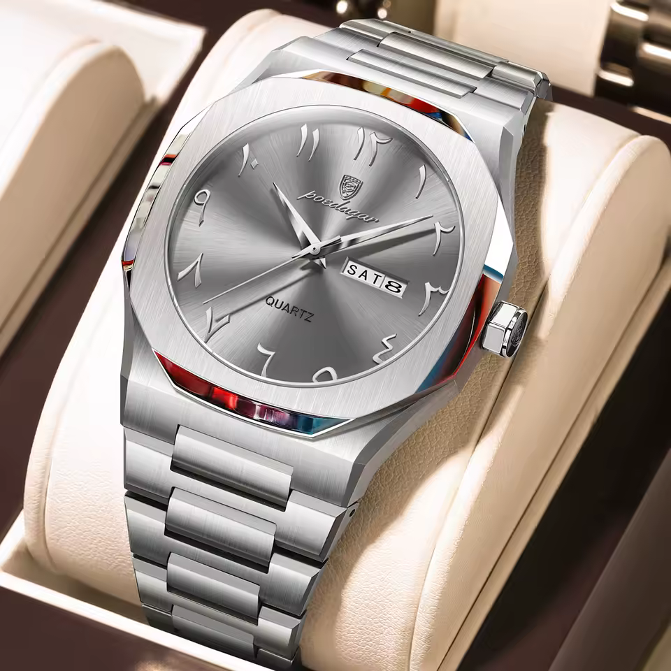 Casual Waterproof Quartz Stainless Steel Fashion Men's Wristwatch