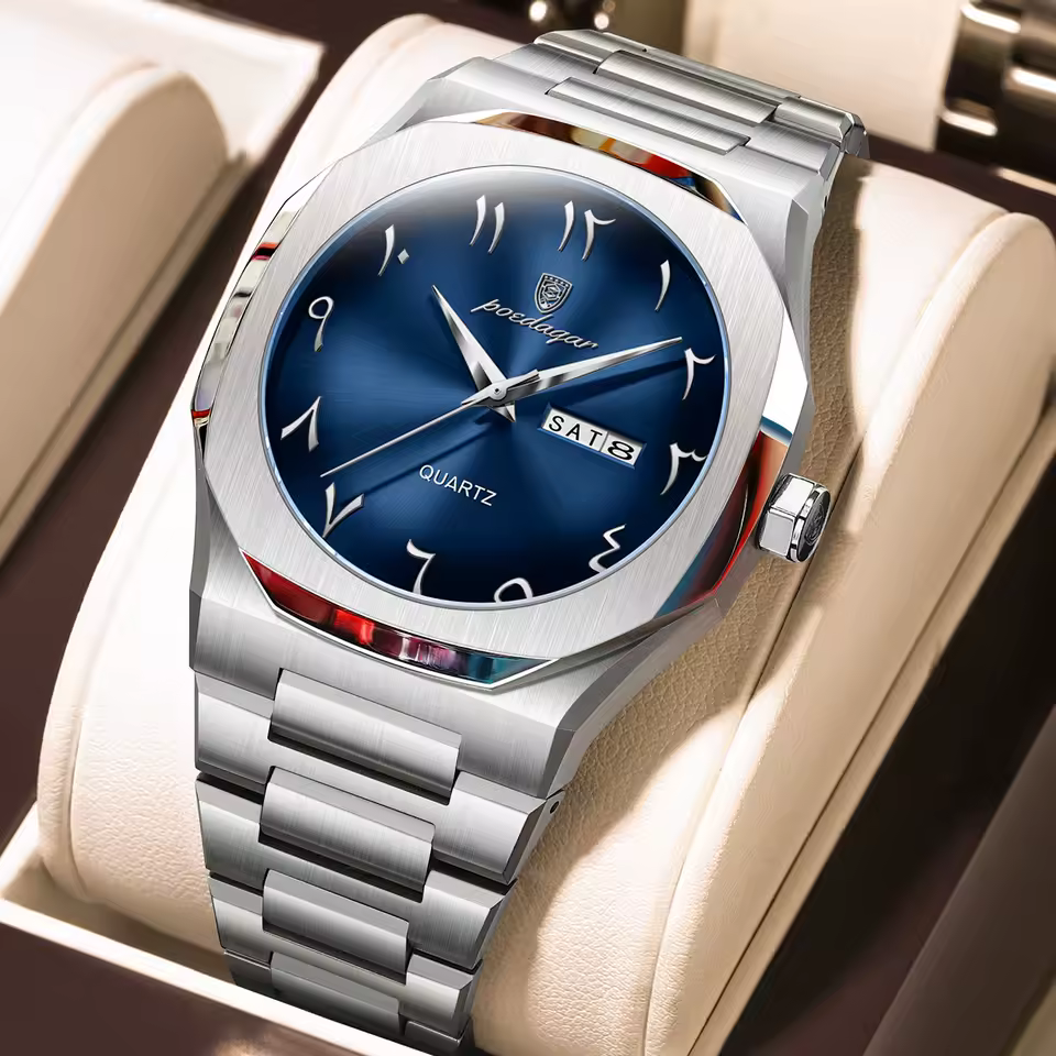 Casual Waterproof Quartz Stainless Steel Fashion Men's Wristwatch - Image 4