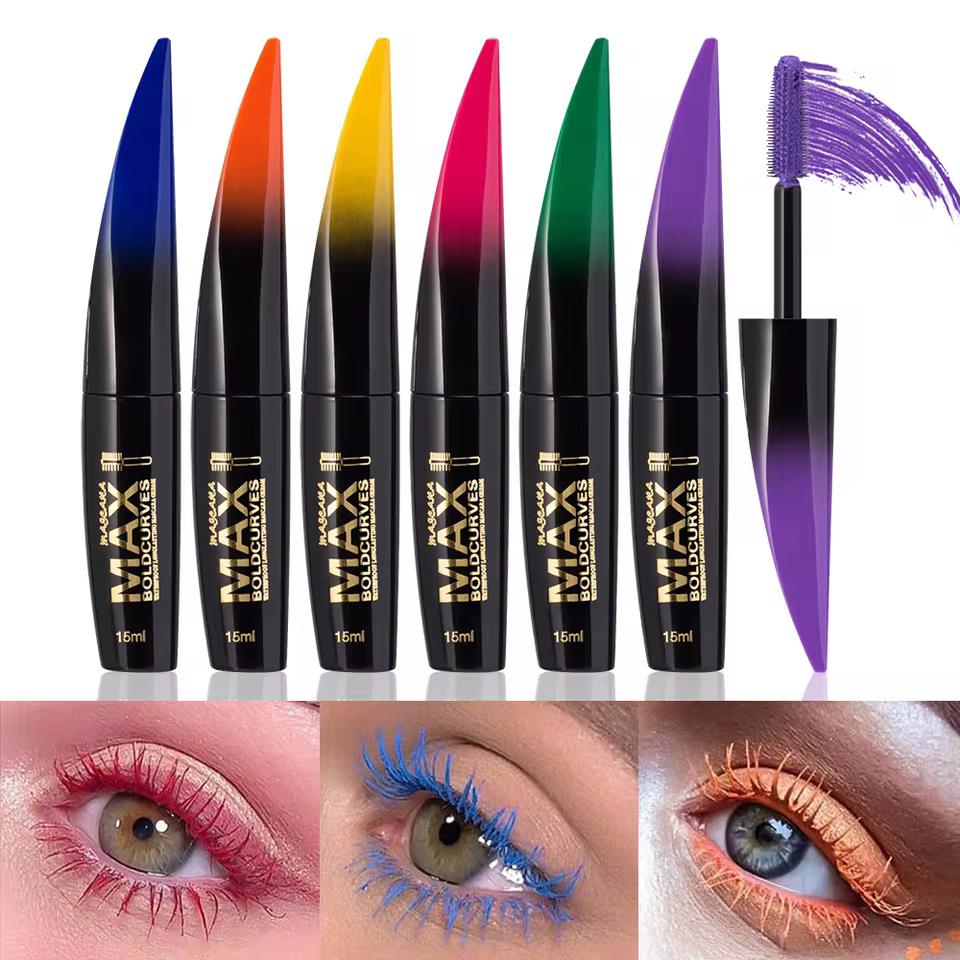 Waterproof Colorful Curling Mascara Extension Silk Fiber Eye