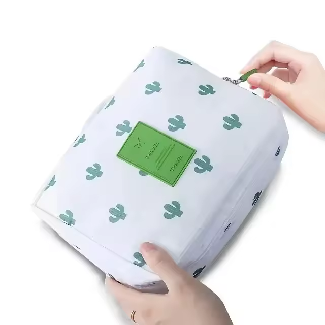 Waterproof Multi Compartment Cosmetic Make Up Toiletry Portable Travel Makeup Bag - Image 3