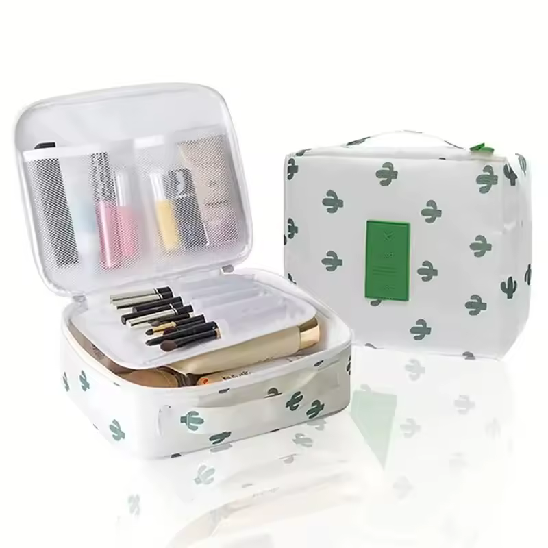 Waterproof Multi Compartment Cosmetic Make Up Toiletry Portable Travel Makeup Bag