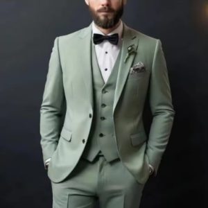 Elegant Slim Fit Comfortable Wedding Dinner Ceremony 3-Piece Tuxedo
