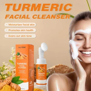 Cleanser Moisturize Facial Brightening Skin Tone Face Wash Foam with Brush Skin Care.